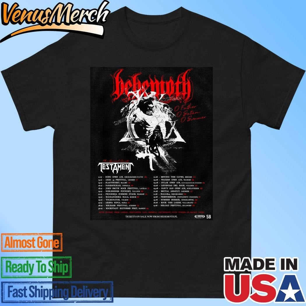 Official Behemoth Europe Tour 2024 With Testament Schedule List Date