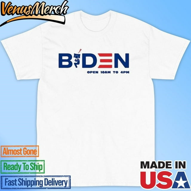 Official Biden Sleeping Biden Open 10am To 4pm Tshirt