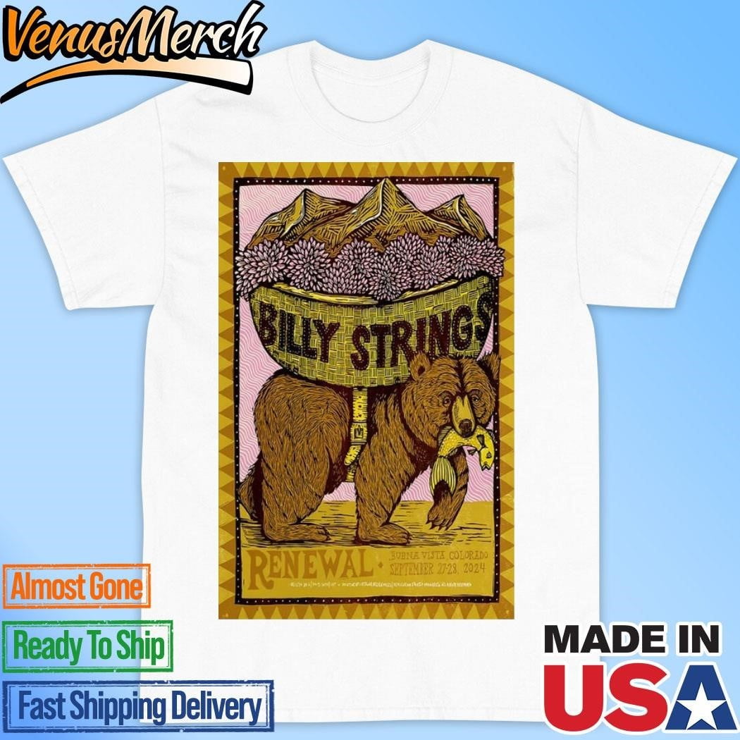 Official Billy Strings Buena Vista Colorado September 2728 2024 Tour Poster Shirt