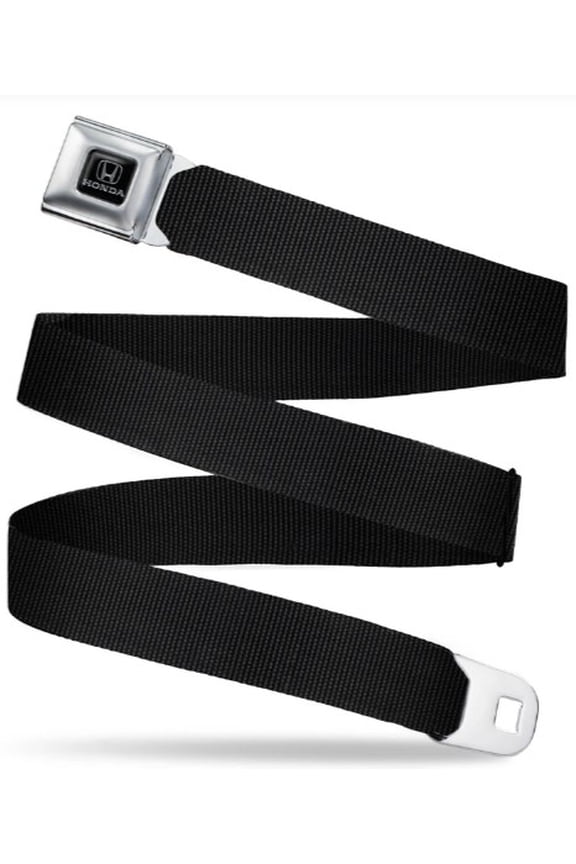 Black Honda Logo Seat Belt Buckle Web Belts