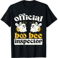 thumbnail image 1 of Official Boo Bee Inspector Halloween Humor Funny Ghost T-Shirt, 1 of 3