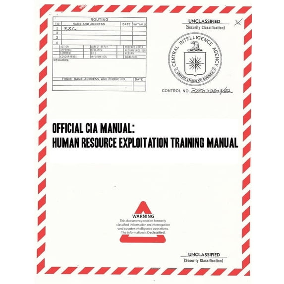 Official CIA Manual: Human Resource Exploitation Training Manual, (Paperback)