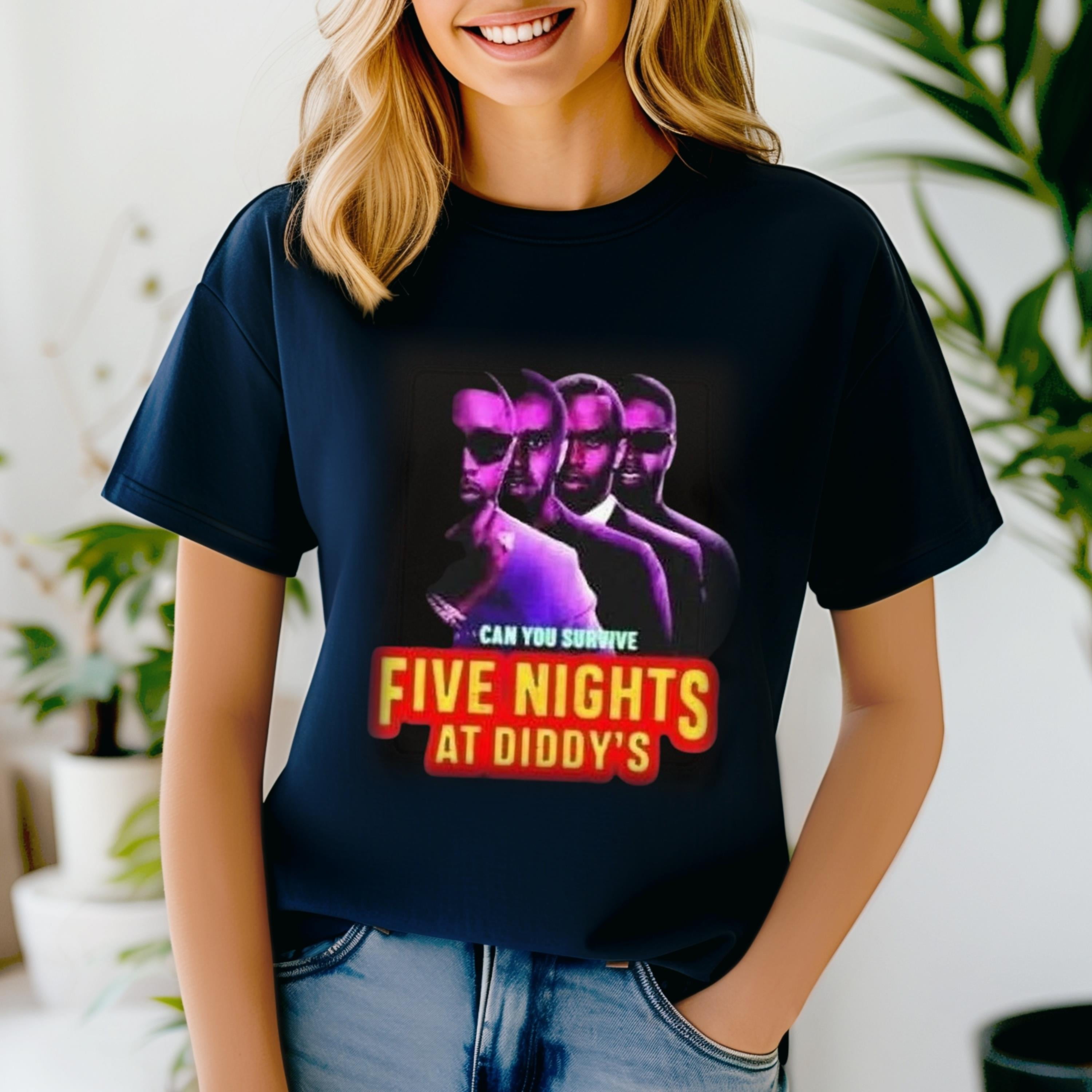 Official Can You Survive Five Nights At Diddys UNISEX T-Shirt - Walmart.com