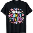 thumbnail image 1 of Official Candy Tester Cool Candy Lollipop Halloween Sweets T-ShirtMen and women, Black T-shirt, size: Extra large, 1 of 4