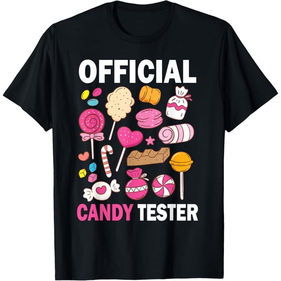 Official Candy Tester Cool Candy Lollipop Halloween Sweets T-Shirt