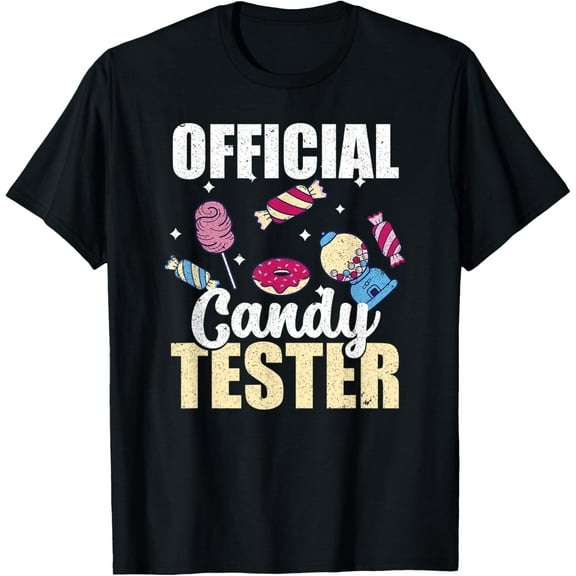 Official Candy Tester Sweet Lollipop Funny Men Women T-Shirt