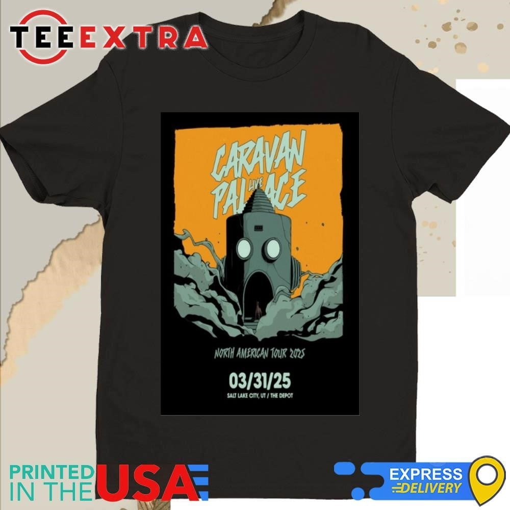 Official Caravan Palace Salt Lake City Ut Mar 31 2025 Tour Shirt