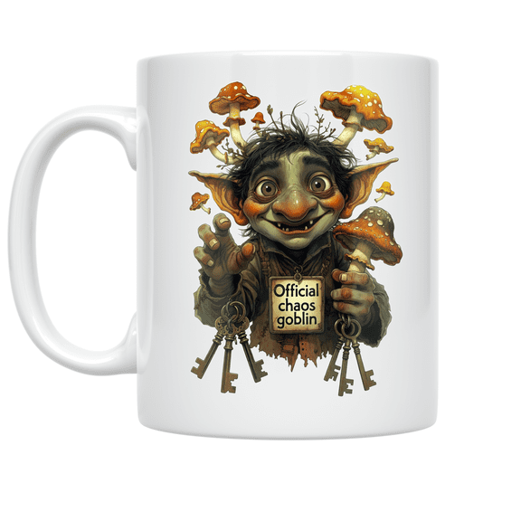 Official Chaos Goblin Design - Fantasy Art Enthusiast - 11 oz Ceramic Coffee Mug