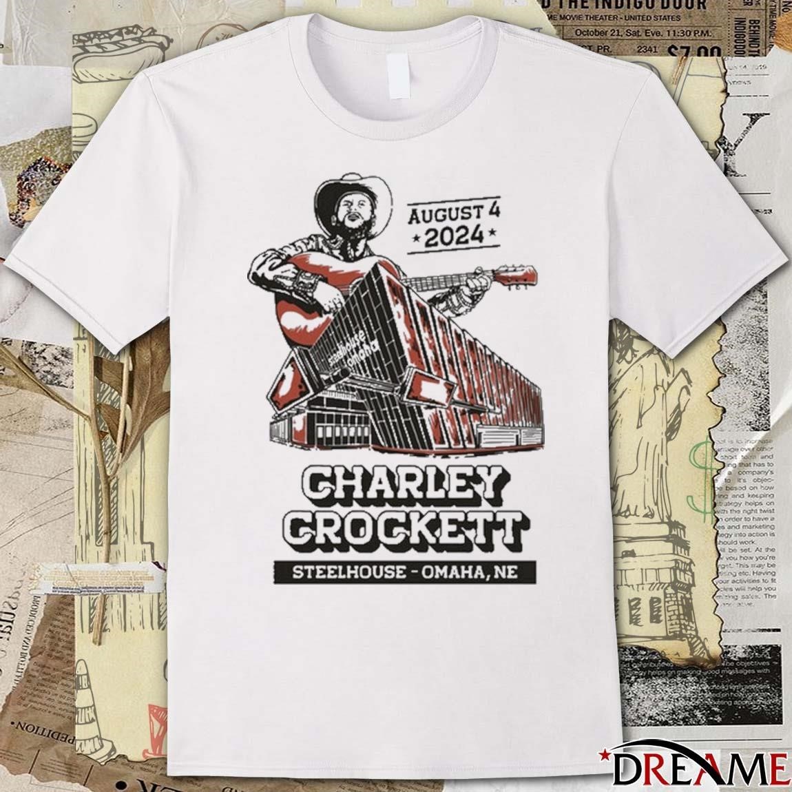 Official Charley Crockett Show In Omaha Ne On August 4 2024 Tshirt