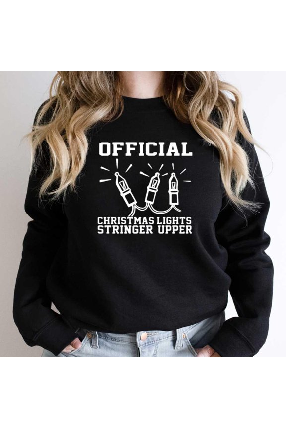Official Christmas Lights Stringer Funny Holiday Graphic SW6664 Unisex Sweatshirt, Up to Size 5XL