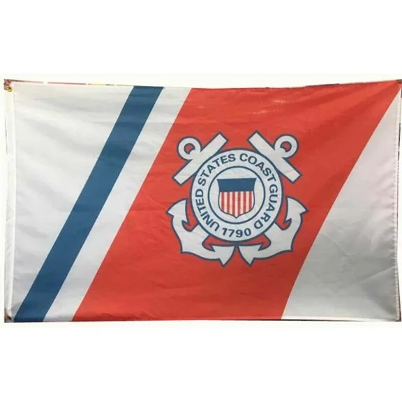Official Coast Guard Licensed Us Coast Guard Flag 3 X 5Ft Garden Flag