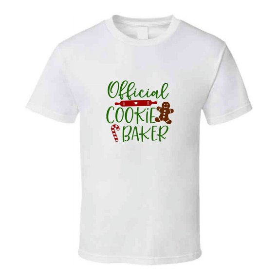 Official Cookie Baker Christmas Tee Holiday Tshirt Great Yuletide T Shirt