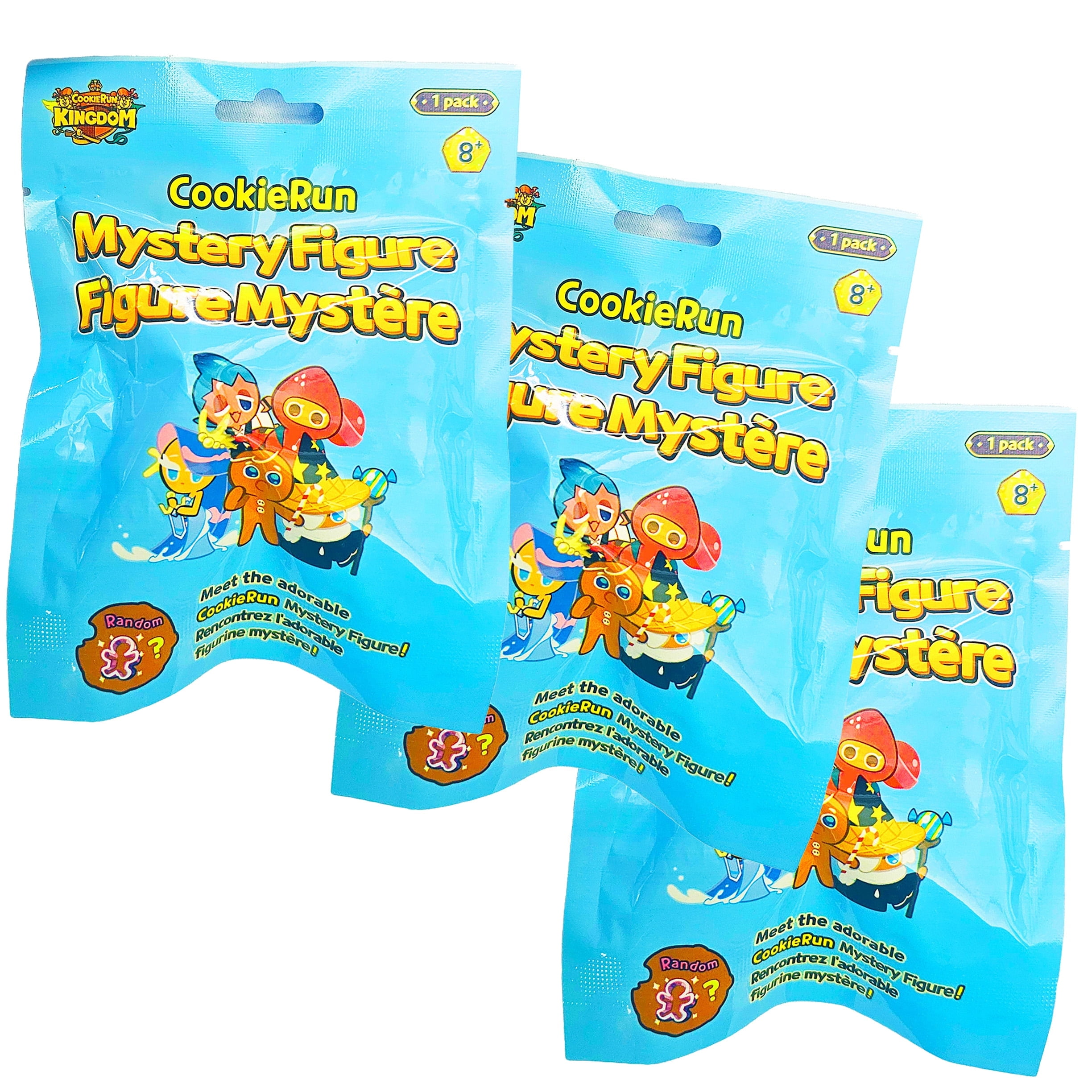 Cookie Run Kingdom Mystery Figurine Keychains, Blind Bags 3-Pack