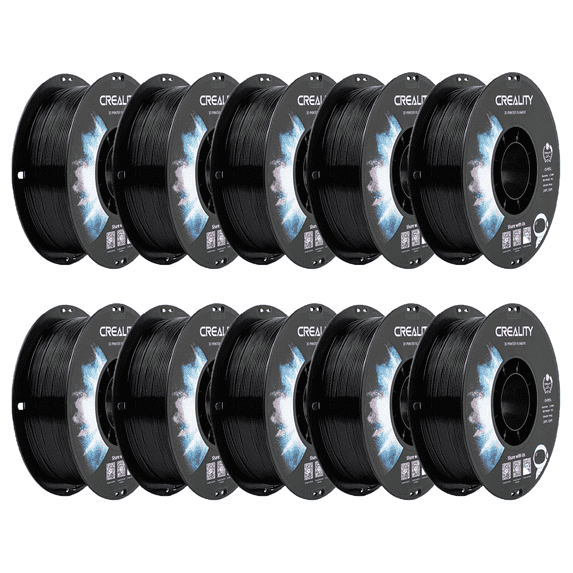 Official Creality 10-Pack PETG 3D Printer Filament Non-Toxic High Toughness Accuracy-Black