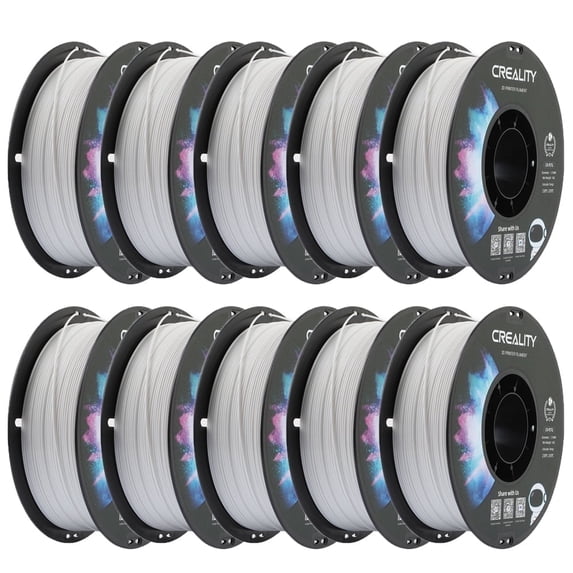 Official Creality 10-Pack PETG 3D Printer Filament Non-Toxic High Toughness Accuracy-White