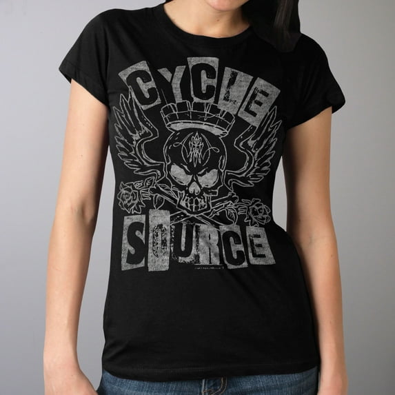 Official Cycle Source CSL1013 Ransom Ladies Black T-Shirt X-Large