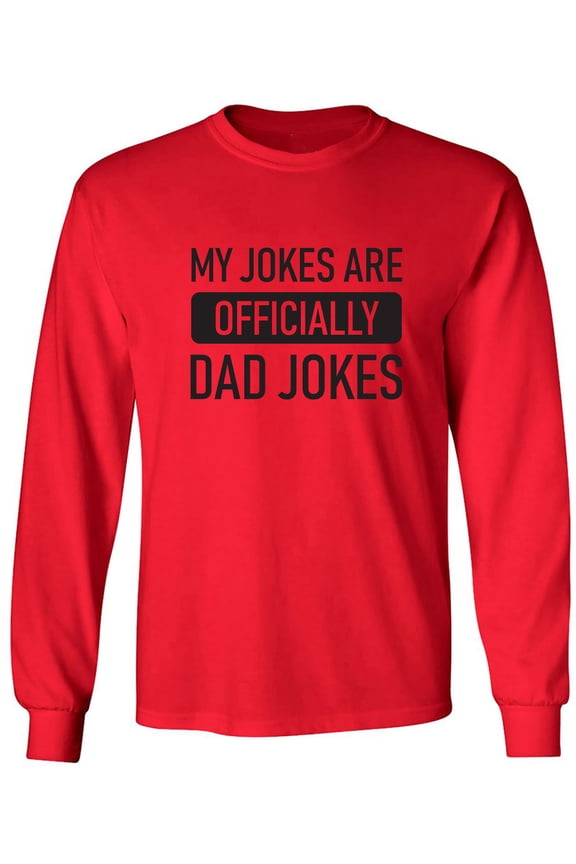 Official Dad Jokes Adult Long Sleeve T-shirt