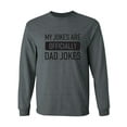 thumbnail image 1 of Official Dad Jokes Adult Long Sleeve T-shirt, 1 of 3