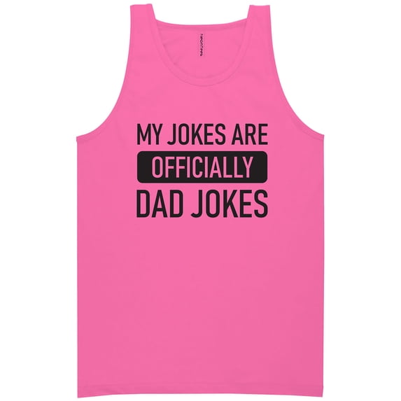 Official Dad Jokes Neon Tank Top