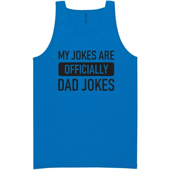 Official Dad Jokes Neon Tank Top