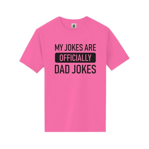 Official Dad Jokes Short Sleeve Neon T-Shirt