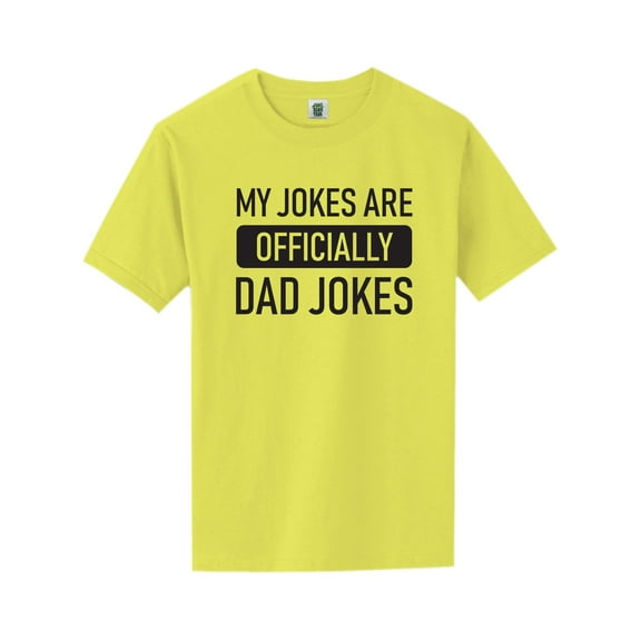 Official Dad Jokes Short Sleeve Neon T-Shirt