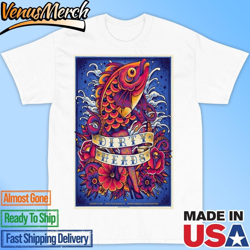 Official Dirty Heads In West Palm Beach Fl On August 2 2024 Tour Poster