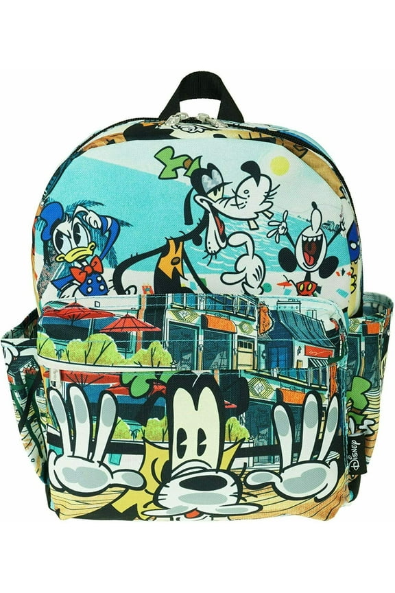 Official Disney Goofy 12" Deluxe Oversize Print Daypack - Backpack