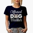 thumbnail image 1 of Official Dog Walker, Navy Blue T-Shirt, Medium, 1 of 5