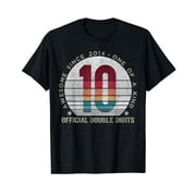 Official Double Digits 10th Birthday 10 Year Old Gifts T-Shirt