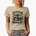 thumbnail image 1 of Official Egg Hunter, Easter Day, Tan T-Shirt, XL, 1 of 5