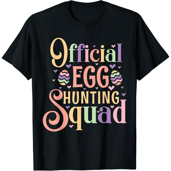 Official Egg Hunting Squad - Cute Easter Egg Design T-Shirt
