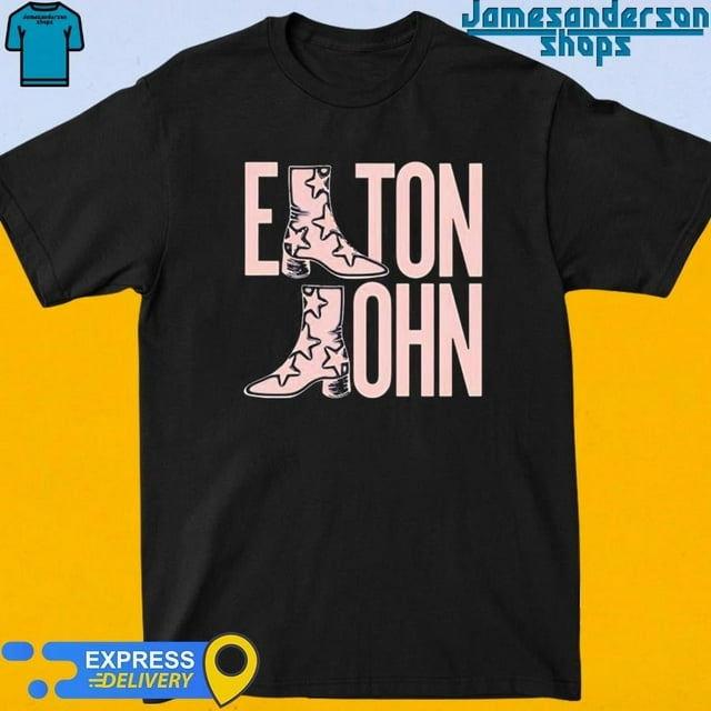 Official Elton John Troubadour Boot Concert 2024 Shirt