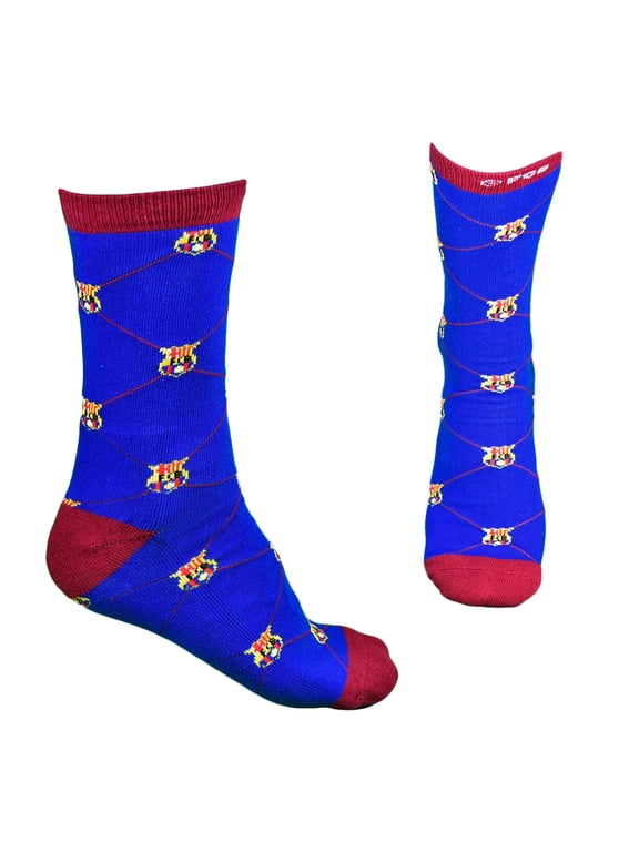 Official FC Barcelona - Socks Knit With Logo, Size 9-13