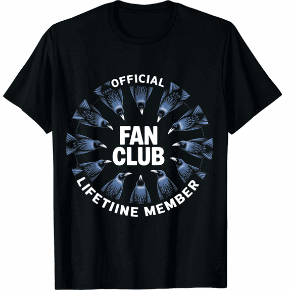 Official Fan Club Lifetime Member Black Short Sleeve T Shirt for Men and Women