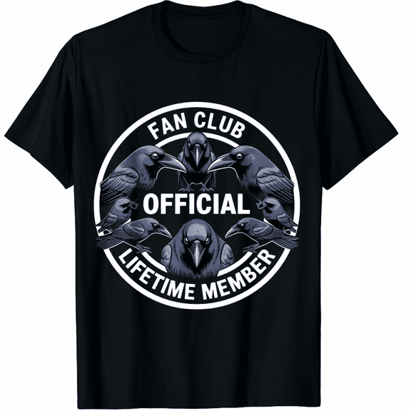 Official Fan Club Lifetime Member Ravens Black Short Sleeve T Shirt for Men and Women