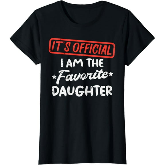 Official Favorite Daughter Family Women Girls Kid Youth Teen T-Shirt