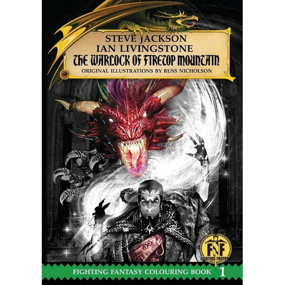 Official Fighting Fantasy Colouring Book 1: The Warlock of Firetop Mountain (Paperback)