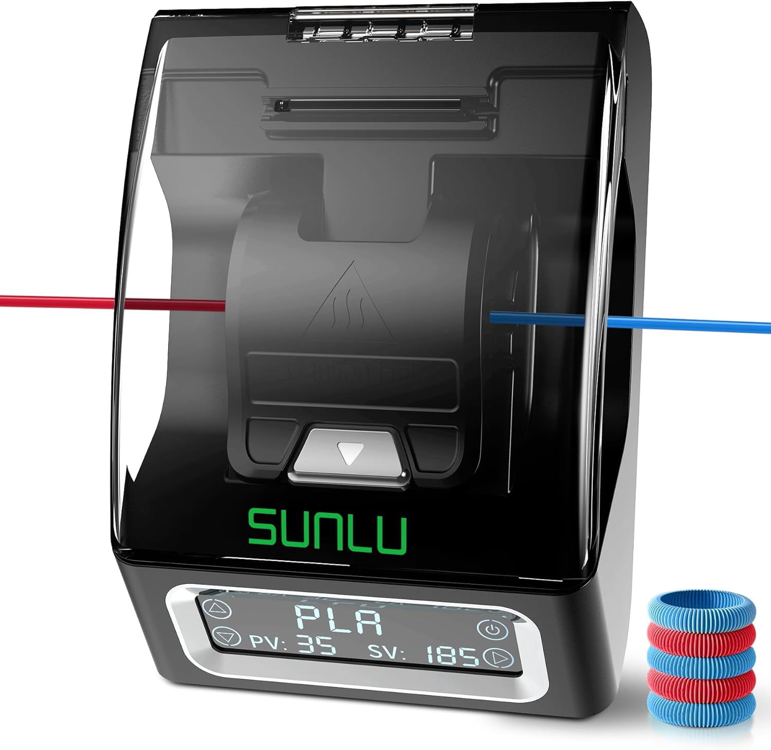 Official Filament Connector, Fast Heating Splicer for 3D Printer 1.75mm, Up to 240°C, Compatible with PLA PETG TPU ABS PA Nylon, Easy Use, Pack 200PCS PTFE Sleeve