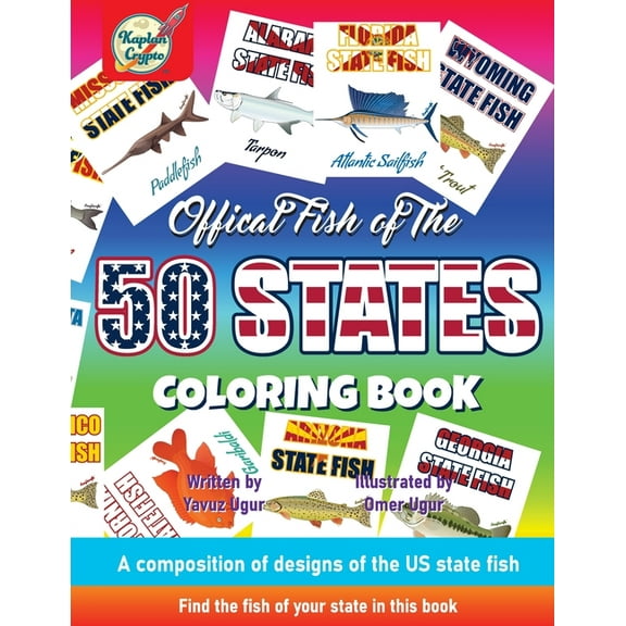 Official Fish of The 50 States Coloring Book, (Paperback)