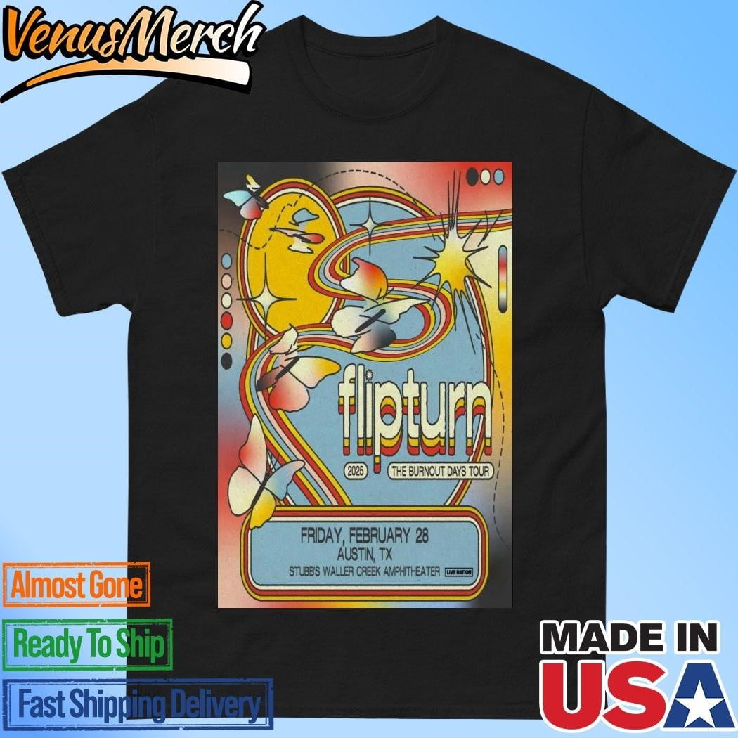 Official Flipturn February 28 2025 Stubbs Barbq Austin Tx Poster