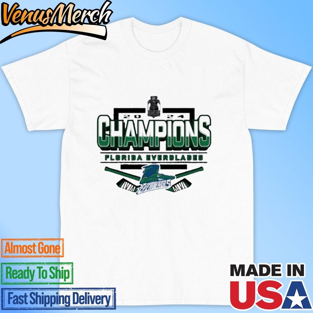 Official Florida Everblades 2024 Kelly Cup Champions Vintage Tshirt