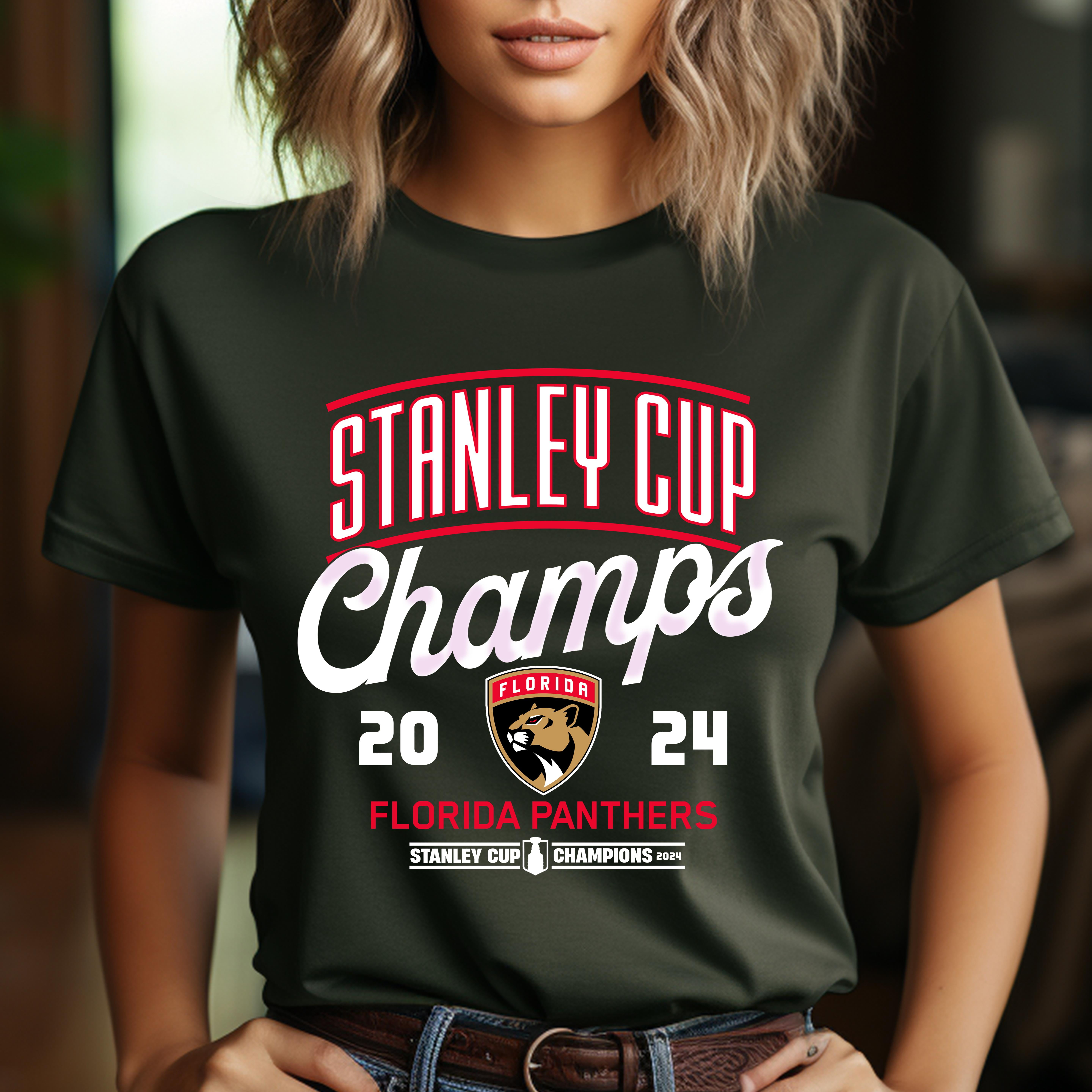 Official Florida Panthers Nhl Stanley Cup 2024 Champs Vintage Unisex T