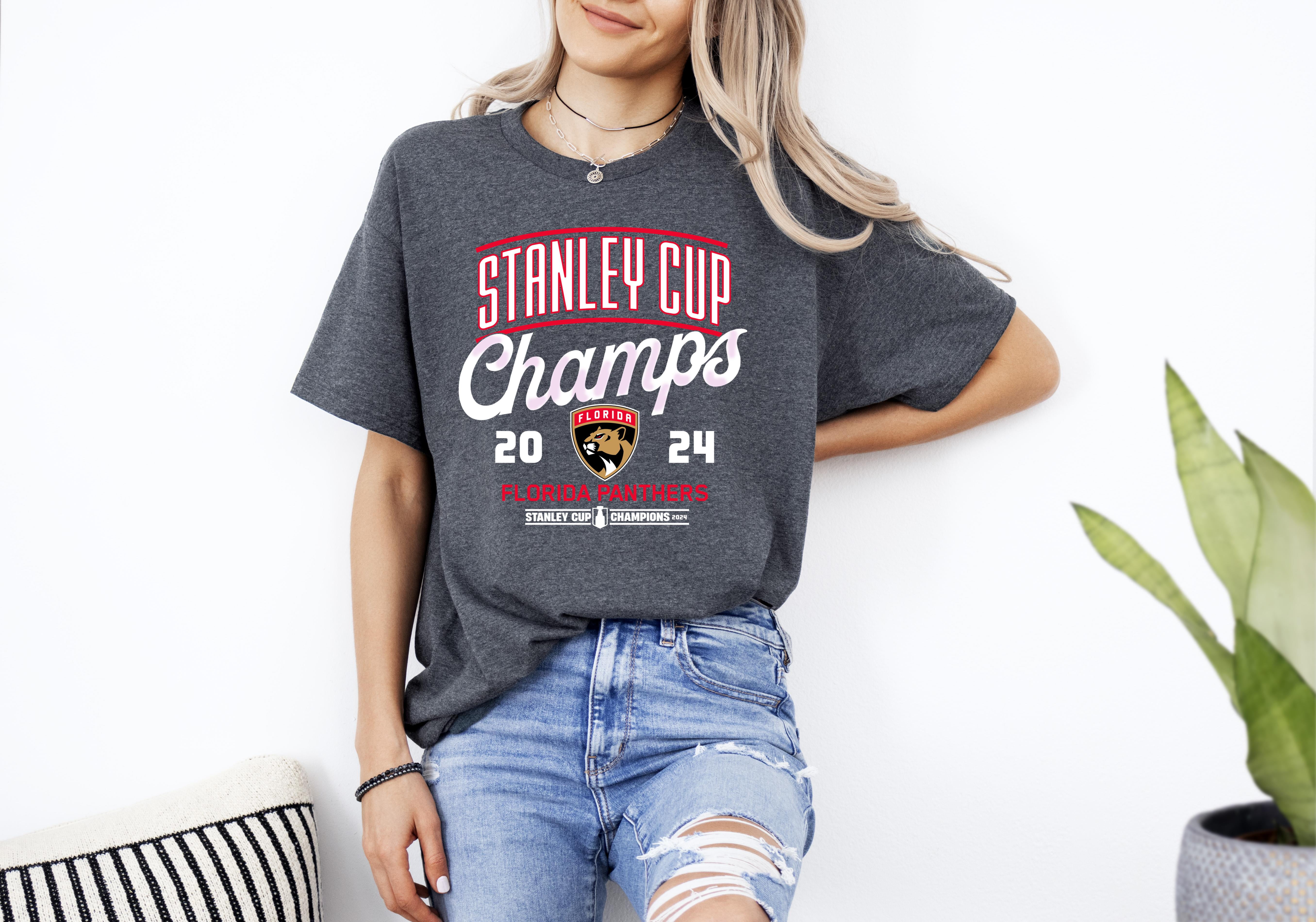 Official Florida Panthers Nhl Stanley Cup 2024 Champs Vintage Unisex T