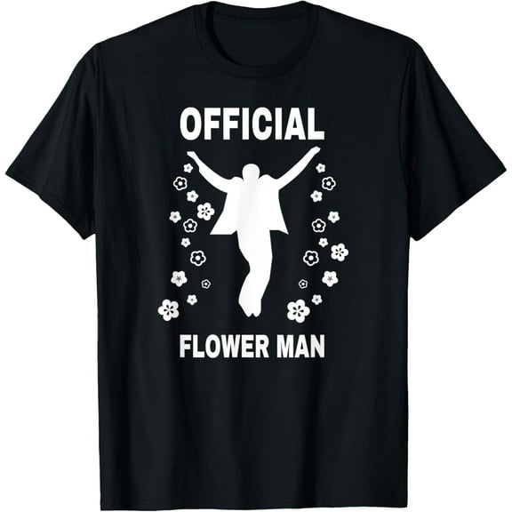 Official Flower Man Funny Wedding Tee T-Shirt men and women can wear, black, white, gifts