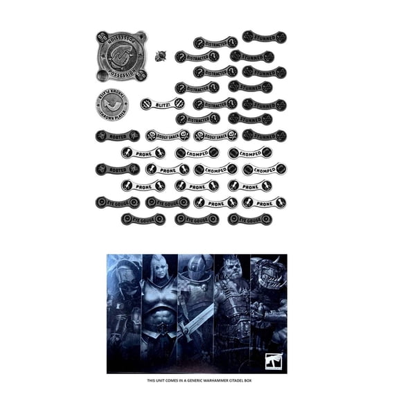 Official Game Tokens Blood Bowl Warhammer