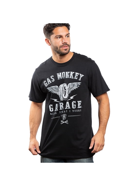 Official Gas Monkey Garage Mens Parts & Services T-shirt Black S - XXL
