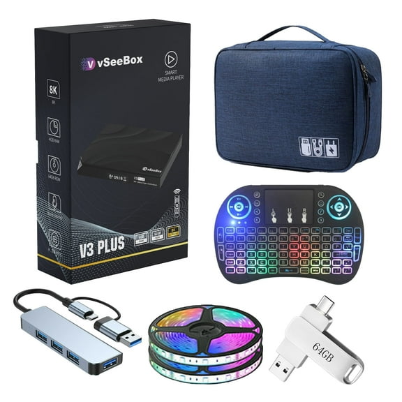 [Official Genuine] vSeeBox V3 Plus 4GB+64GB Gift Bundle