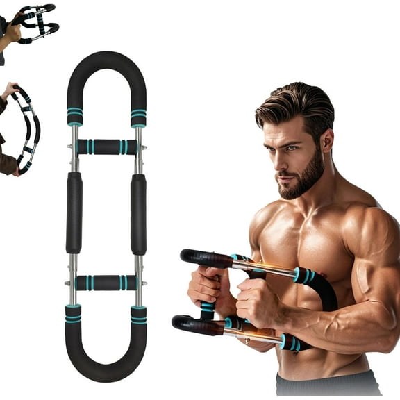 Official Gorilla Bar, 20-150lb Adjustable High Density Steel Gorilla Bar Twister Bar Chest Machine, Chest Shoulder Arm Workout Equipment, Detachable Upper Body Fitness Machine for Home & Gym