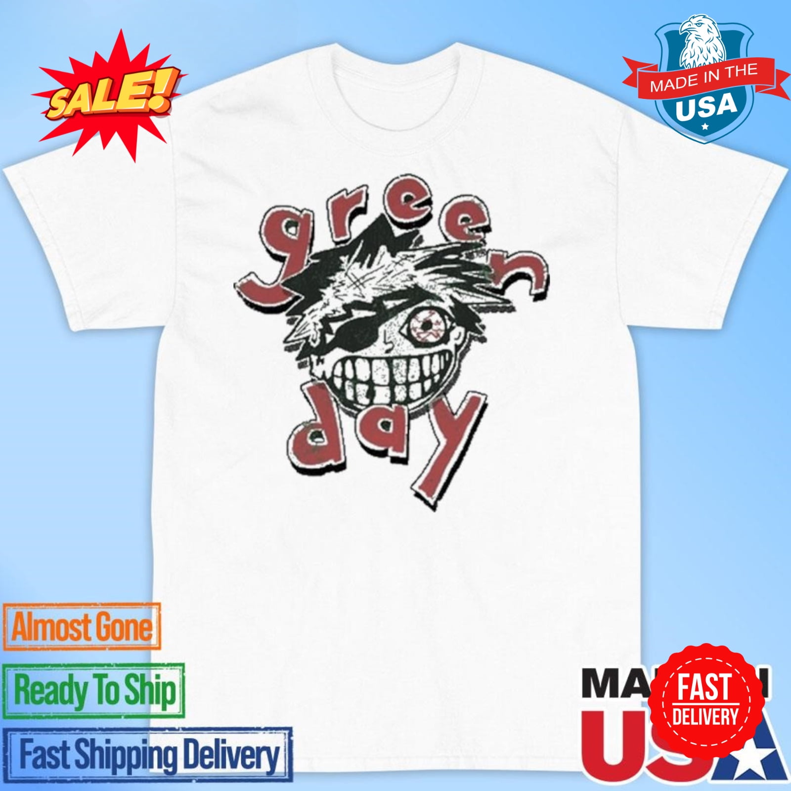 Official Green Day The Saviors Tour 2024 Shirt S5XL